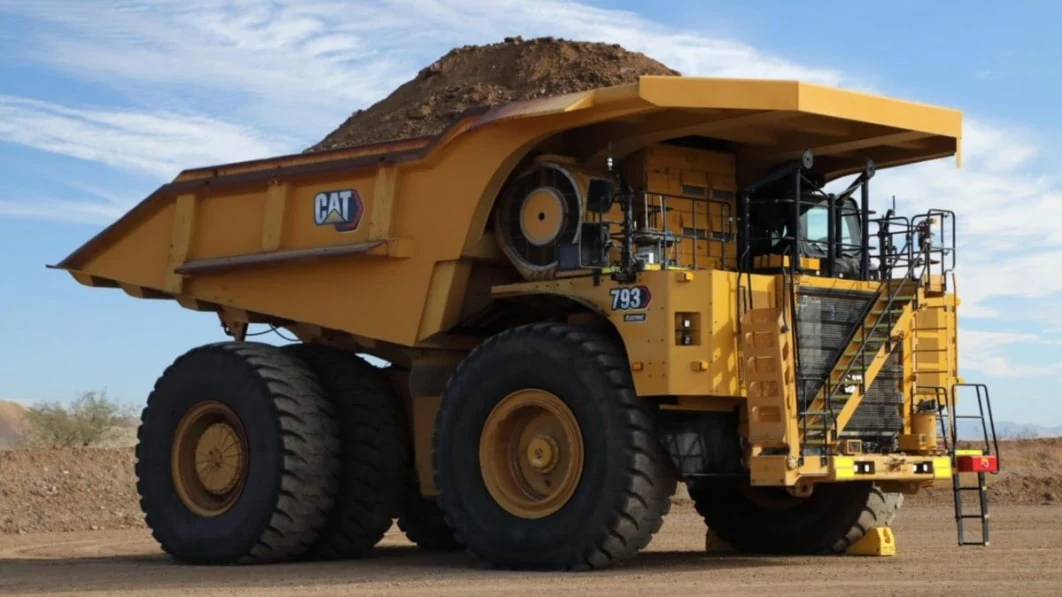 Watch as Caterpillar tests a giant electric mining truck prototype